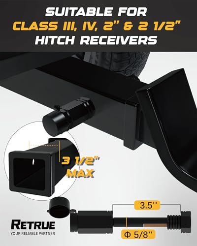 Locking Hitch Pin (2 inch & 2.5 inch / Black & Silver)