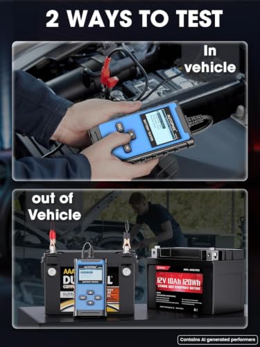 BAS100 12V 24V Car Battery Tester (Sky Blue)