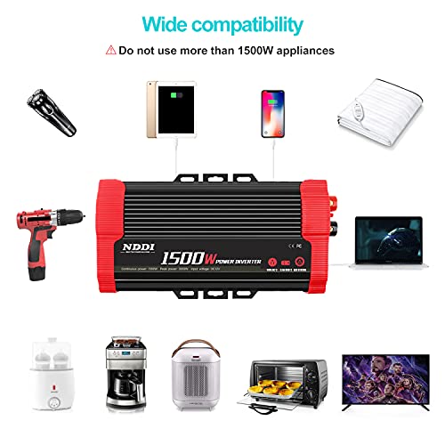 1500W Car Power Inverter Adapter (1500W)