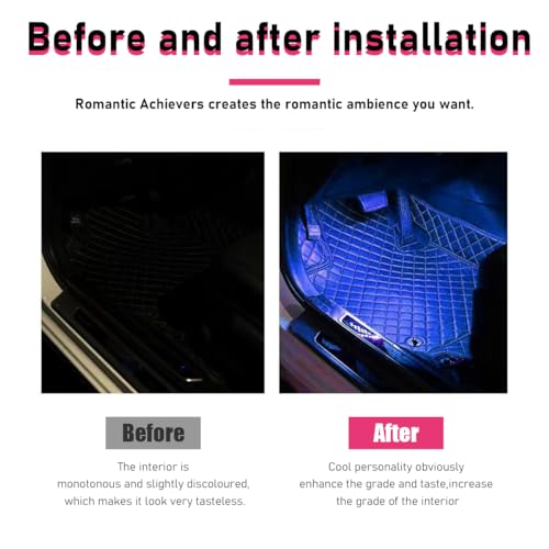 Car LED Strip Light (Blue / 24 LED, Cigarette Adapter)