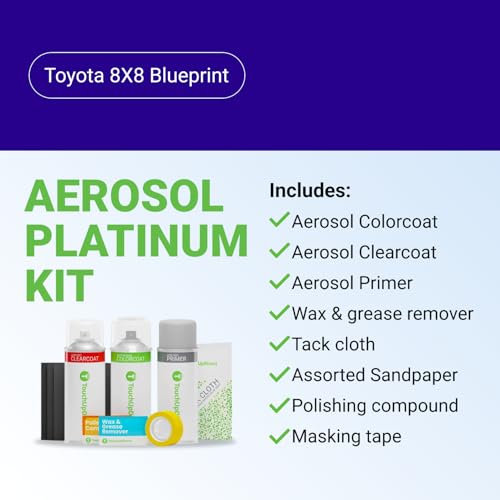 Car Paint Touch Up Spray Kit (Aerosol Spray - Platinum Kit / Blueprint)