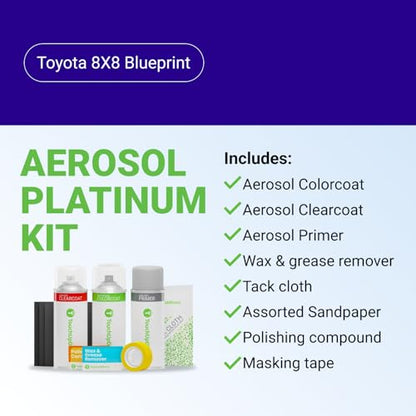 Car Paint Touch Up Spray Kit (Aerosol Spray - Platinum Kit / Blueprint)
