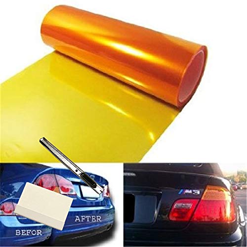 12 by 48 Inches Self Adhesive Headlight (Orange)