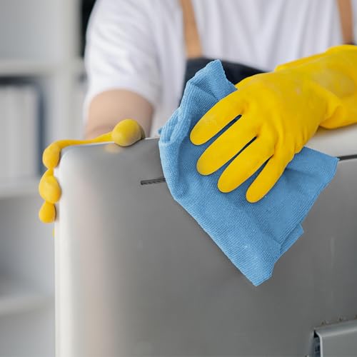 Microfiber Cleaning Cloths (Pack of 100 - 12x12 Inches / Blue)