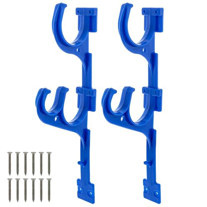 Pool Pole Hanger (4 Poles - Hangers / Blue)