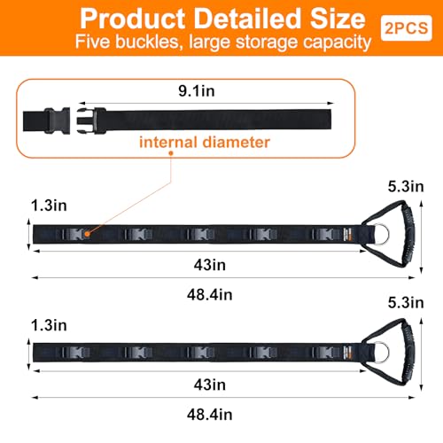 Extension Cord Organizer Adjustable 2 PCS with 5 Slots (Cable Straps-A04)