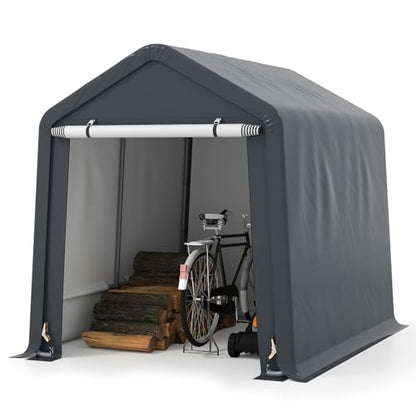 8x6.5Ft Portable Shed (Gray / 8x6.5Ft)