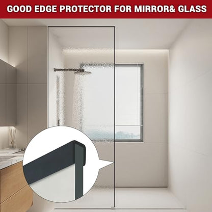 Rubber Edge Trim (Fit 1/2" - L20' / Black)