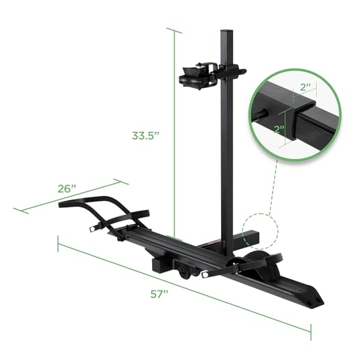 Young 100LBS. Capacity Aluminum 1 (100 lbs 1 E-Bike Rack - Black)