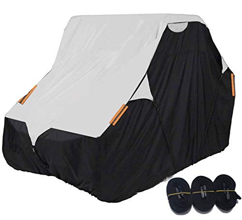 Side by Side UTV Cover Fit 4 (Black & Silver / 4-6 Passenger)