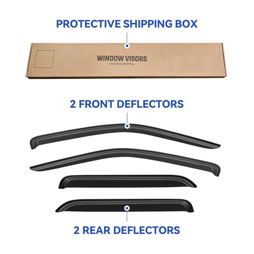 Window Visors Rain Guards for 2001 (2001-2012 Ford Escape)