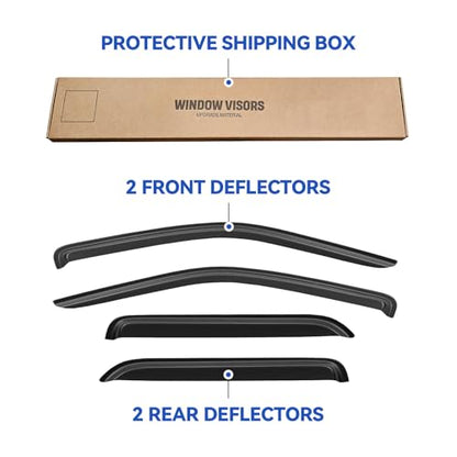 Window Visors Rain Guards for 2001 (2001-2012 Ford Escape)
