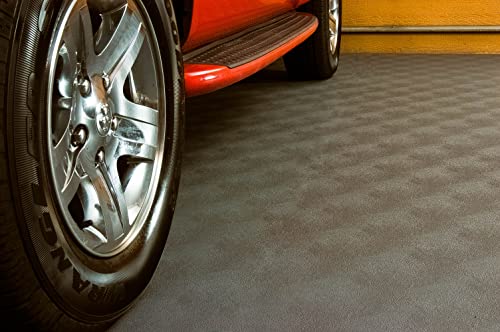 Seamless Sheet Vinyl Shed Flooring Cover with Bonded Fibrous Backing (8' x 12' / Slate Grey)