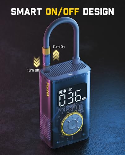 X9 Pro Portable 1Min Fast Tire Inflator for Compact Car (Mechanical Gray)