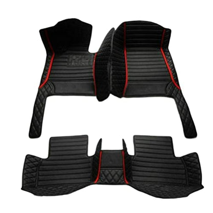Customization Floor Mats and Cargo Mats are Suitable for 99% of Cars (3D Black Red 1 / 3D Floor Mats)