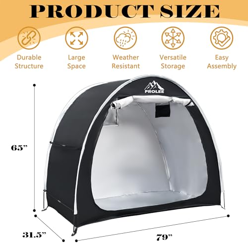 Bike Shed 6.6FT (Arch Black - XL for 2-3 Bikes)