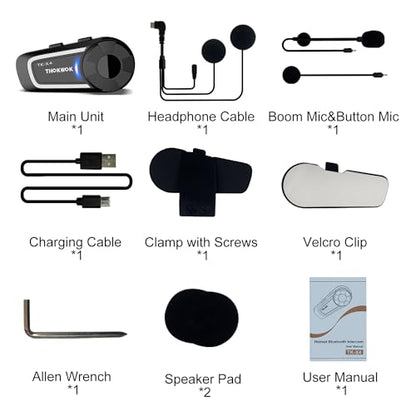 Motorcycle Helmet Intercom (TK-X4 Single Pack)