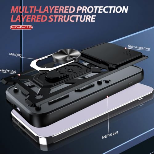 for OnePlus 15 5G Case (OnePlus 15 5G（6.78"） / Black)