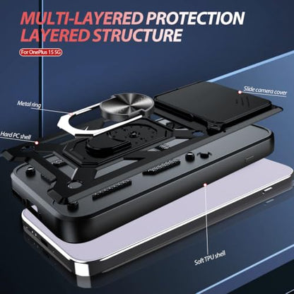 for OnePlus 15 5G Case (OnePlus 15 5G（6.78"） / Black)
