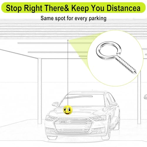 Garage Tennis Ball Parking Aid (smile&eyes)