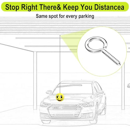Garage Tennis Ball Parking Aid (smile&eyes)