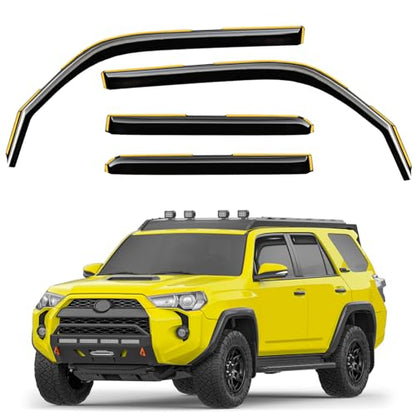 in Channel Window Visors Rain Guards for Toyota 4Runner 2010 (Fit for 2010-2024 Toyota 4Runner)
