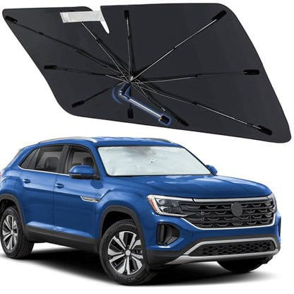 Windshield Sun Shade Umbrella for Volkswagen Atlas Cross Sport 2020 (Fit for Volkswagen Atlas Cross Sport 2020-2026)
