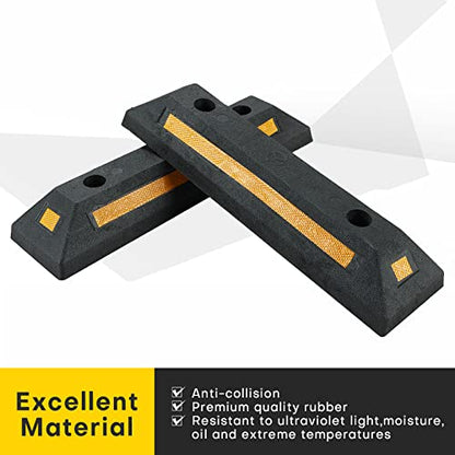 2 Pack Rubber Parking Guide Blocks