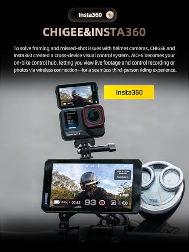 AIO 6 MAX Motorcycle Carplay Android Auto GPS Navigation System (6-inch)