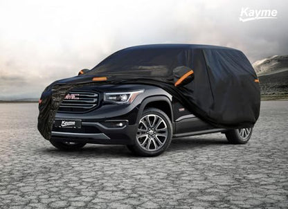 7 Layers Waterproof SUV Car Cover for GMC Acadia 2007 (PE-Black / Custom Fit GMC Acadia)