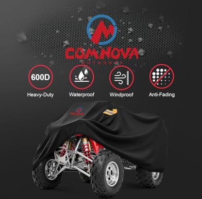 Comnova ATV Cover for 4 Wheelers (Black / 88 Inch)