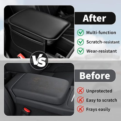 Upgraded Center Console Cover Fit for Kia Soul 04 (Fit for Kia Soul / #004 Black)