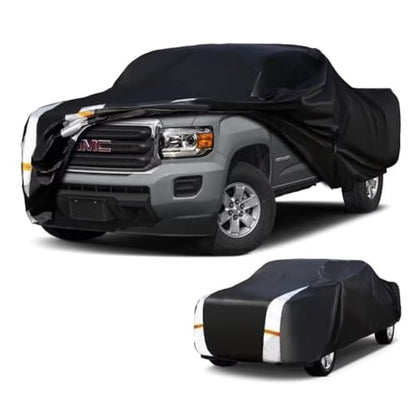 GMC Canyon Truck Cover Custom Fit 2004 (B.Fit Canyon(2004-2026) Extended/Crew Cab SB / Black Truck Cover)