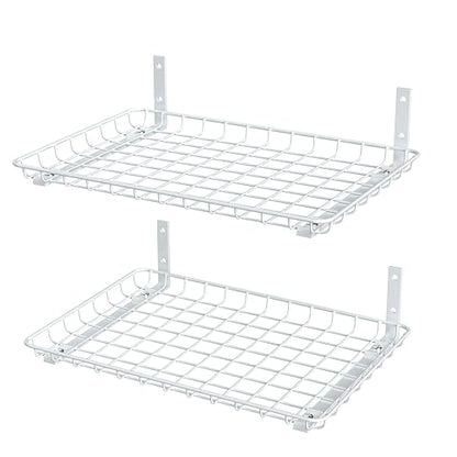 Garage Wall Shelves 12x18 Inch (White / 18X 12inch)