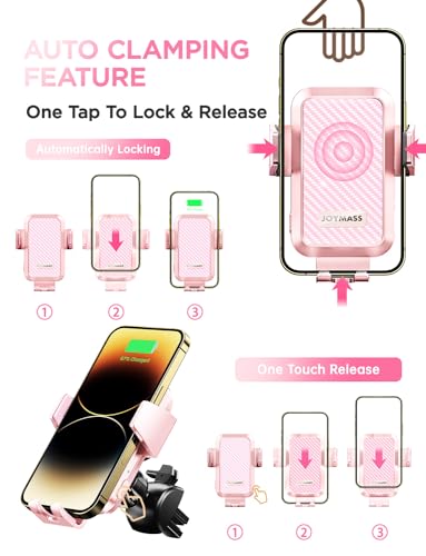 Wireless Car Charger (PINK)