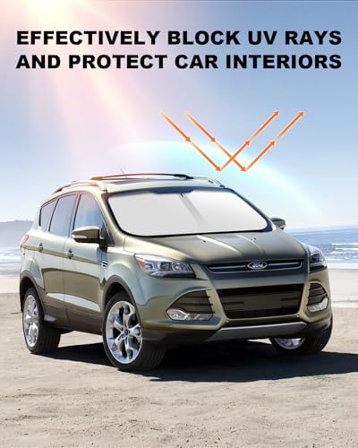 2026 Upgrade Front Windshield Sunshade fit for Ford Escape 2013 (For Ford Escape 13-19)