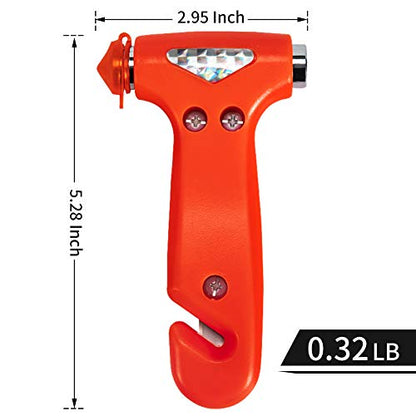 4 Pack Car Safety Hammer (Orange Red)