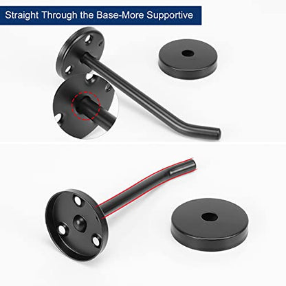 Coat Hooks Wall Mount Hooks for Hanging Hat Hurse Robe (Matte Black / 4 Inch (Wall))