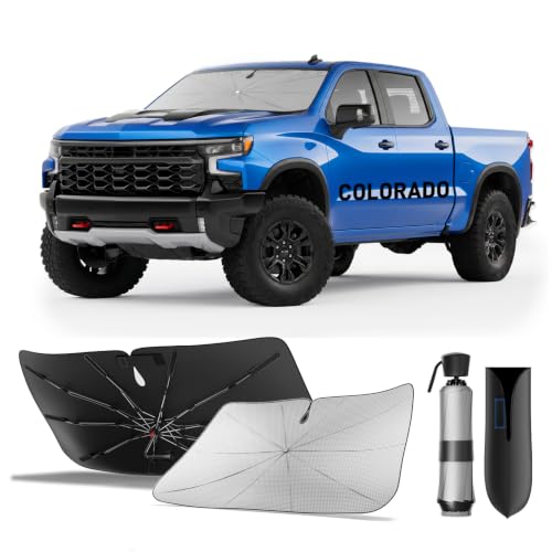 Windshield Sun Shade Umbrella Custom Fit for Chevrolet Colorado 2004 (Chevrolet Colorado 2004-2012 2015-2026)