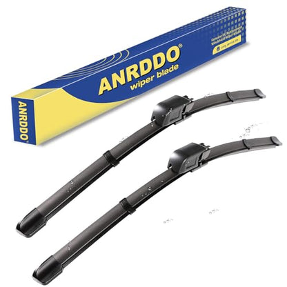Front Wiper Blades 22"+22"Replacement for Benz C CLK Class 2003 (22"+22" MB)
