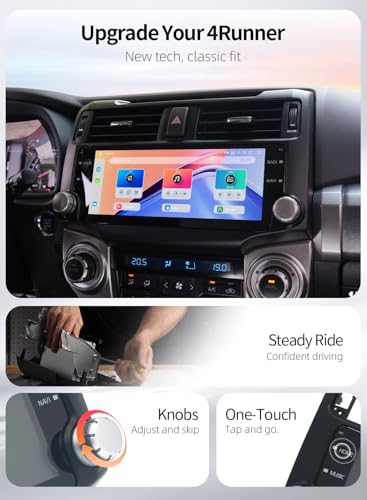 Android 13 Car Stereo for Toyota 4Runner 2010 (Black)