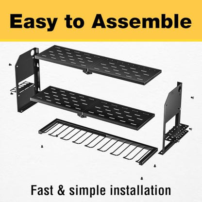 Power Tool Organizer Wall Mount (without Power Strip / Black)
