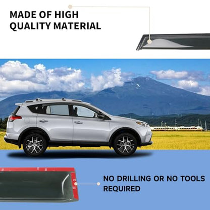 4PCS Rain Guards Fit for 2013 (For 2013-2018 RAV4)