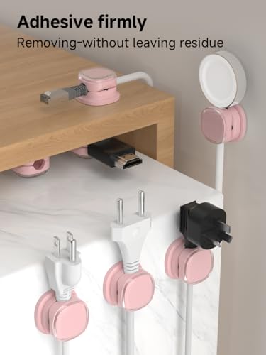 Magnetic Cable Clips (9-PCS Purple)