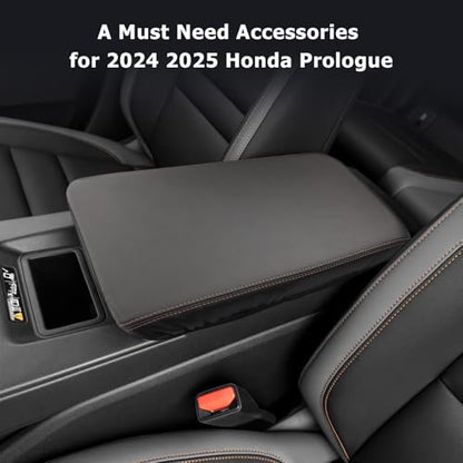 2024 2025 Prologue Center Console Cover Compatible with 2024 2025 Honda Prologue Accessories 2025 Prologue EX (2024 2025 Prologue Thin Black)