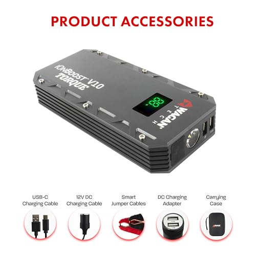 EL7507 Jump Starter iOnBoost V10 Torque 1000Amp Peak 12V Portable Lithium Car Battery Up to 7.8L V10 or 6.7L Diesel (Torque V10)