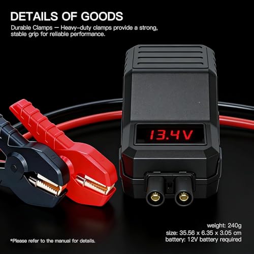 Smart Jump Starter Clamps for 12V Portable Car Jump Starters (FOR MEGAWISE)