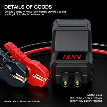 Smart Jump Starter Clamps for 12V Portable Car Jump Starters (FOR MEGAWISE)