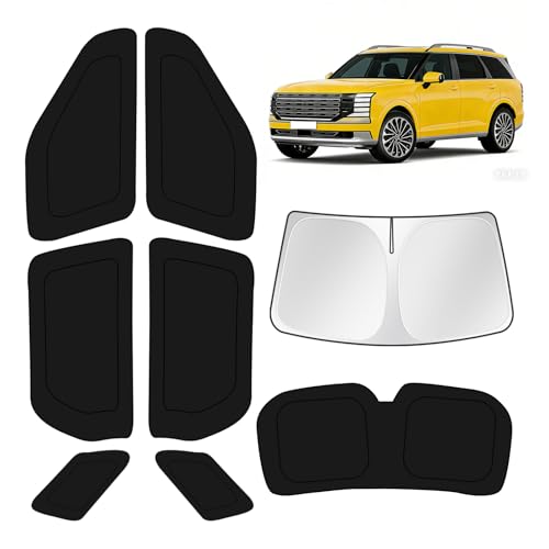 Car Window Shades for Hyundai Palisade LX3 2026 Windshield Sun Shade Side Window Cover UV Block Privacy Protection Accessories for Camping Blackout Rear Back Full Set 8PCS (FOR | Palisade LX3 2026 (8pcs))