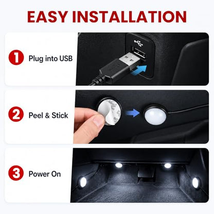 Car Interior LED Lights (Pink)
